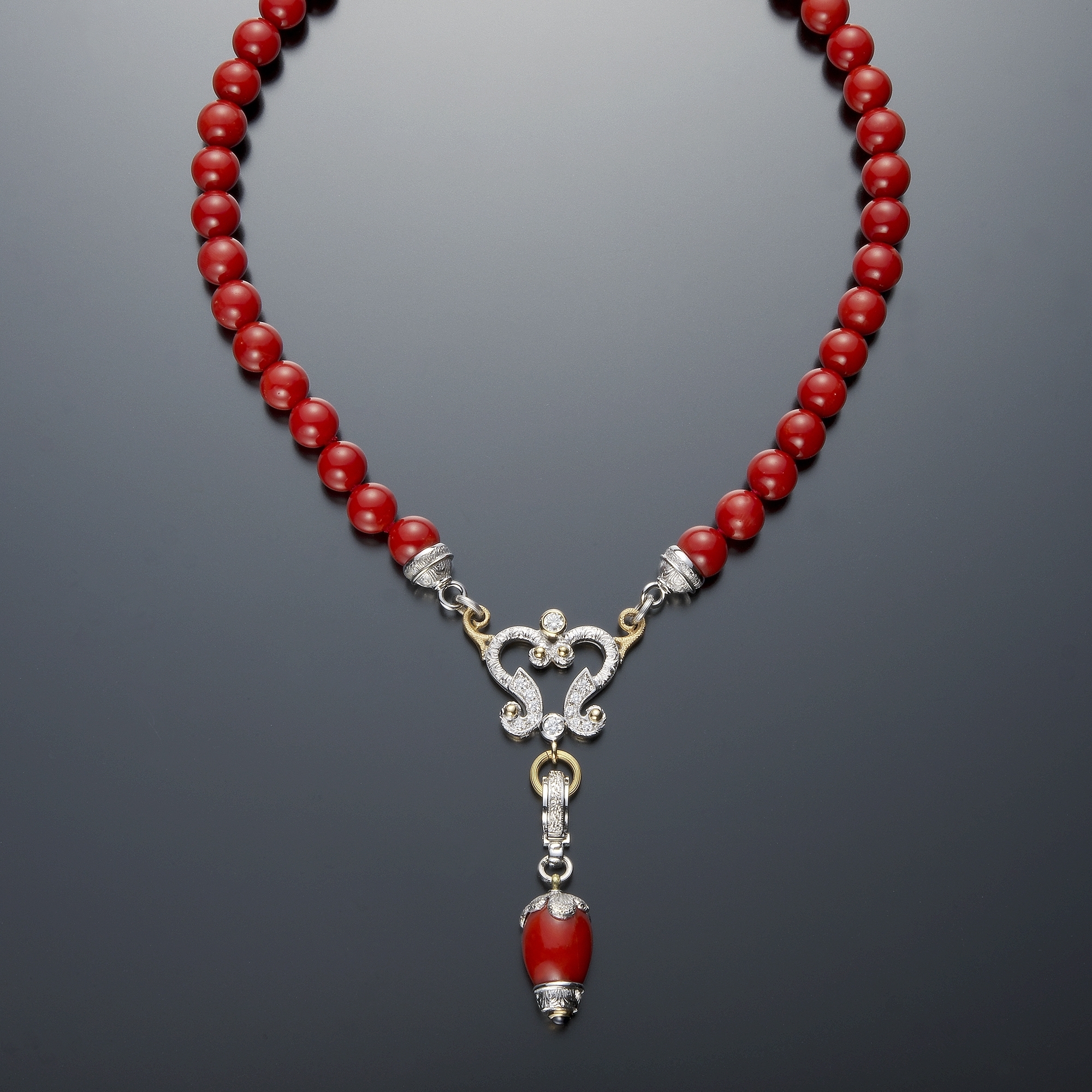 Coral Necklace 珊瑚ネックレス | cazzaniga-japan
